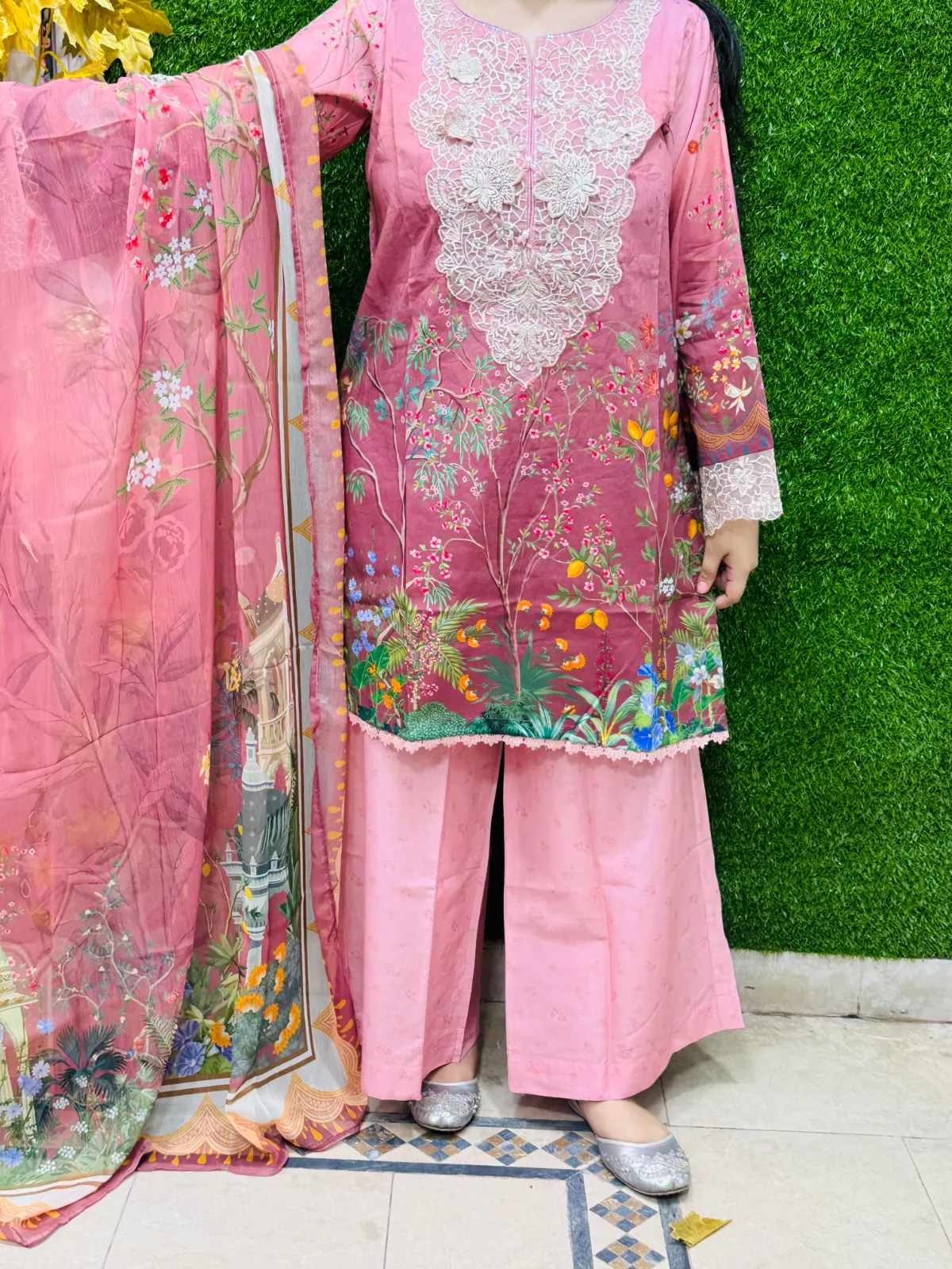 3 pc Embroidery Lawn Fabric