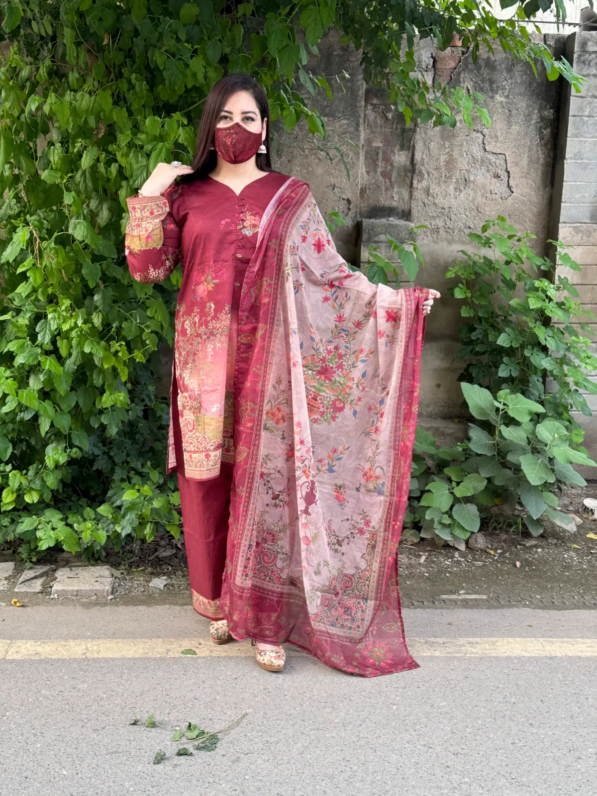 3 pc Printed Lawn Fabric