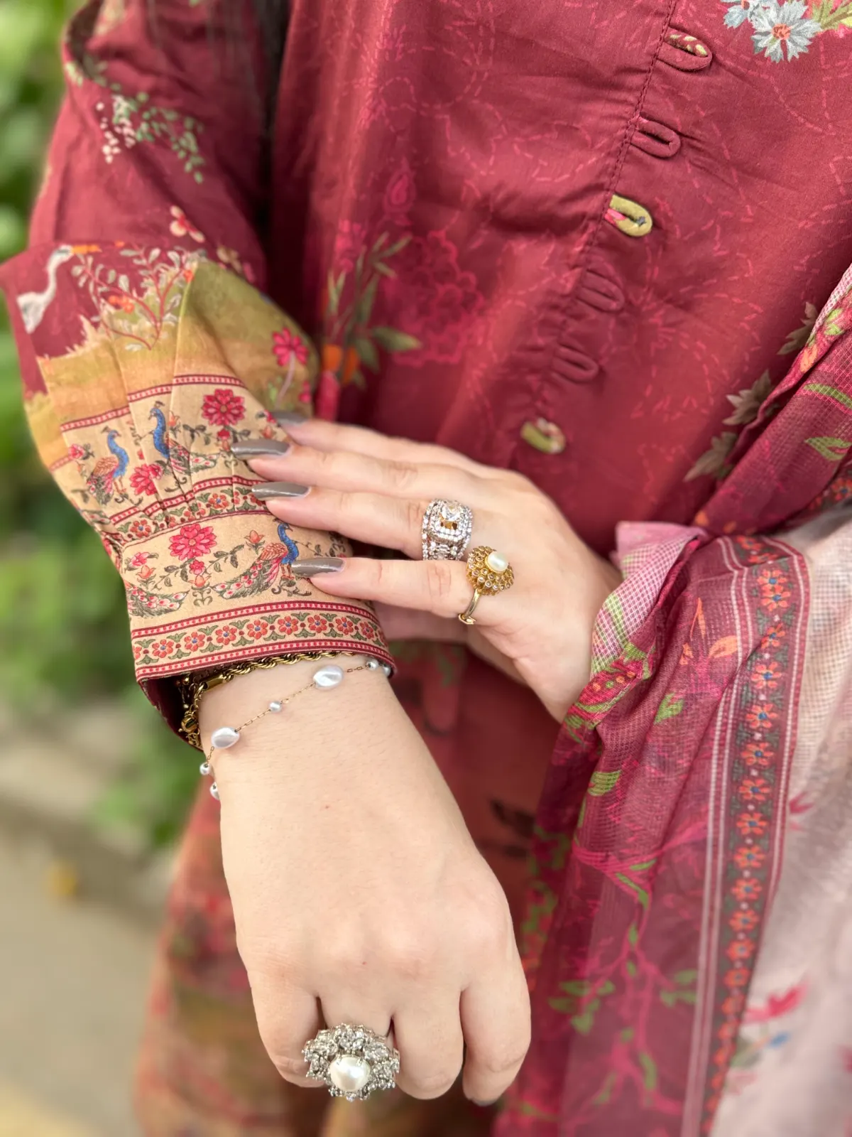 3 pc Printed Lawn Fabric 4