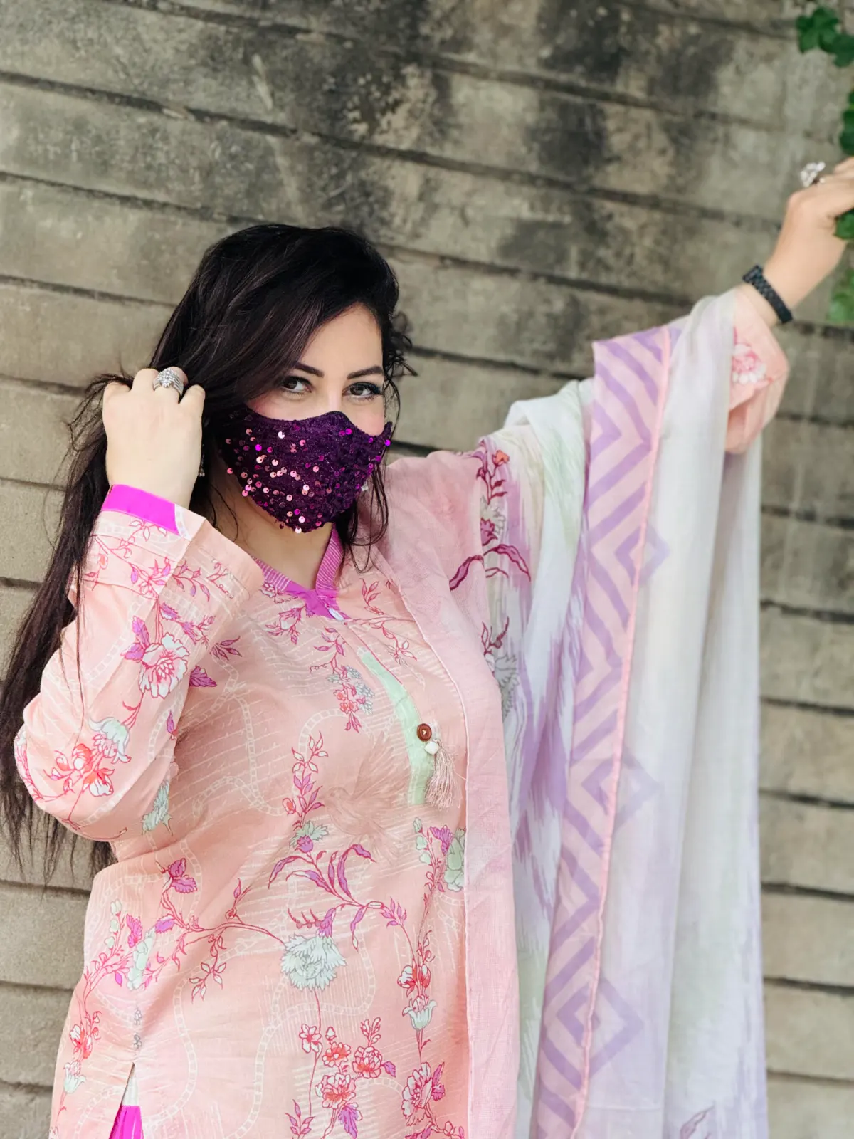 3 pc Printed Lawn Fabric 3