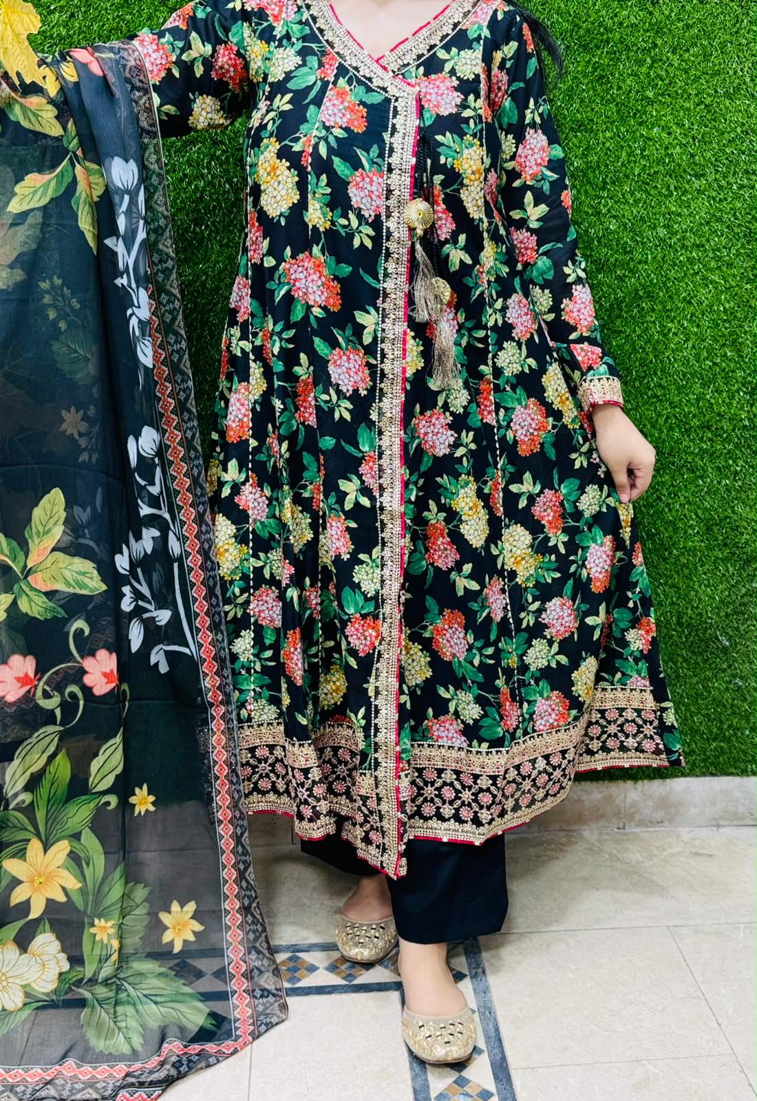 3 pc Embroidery Lawn Fabric