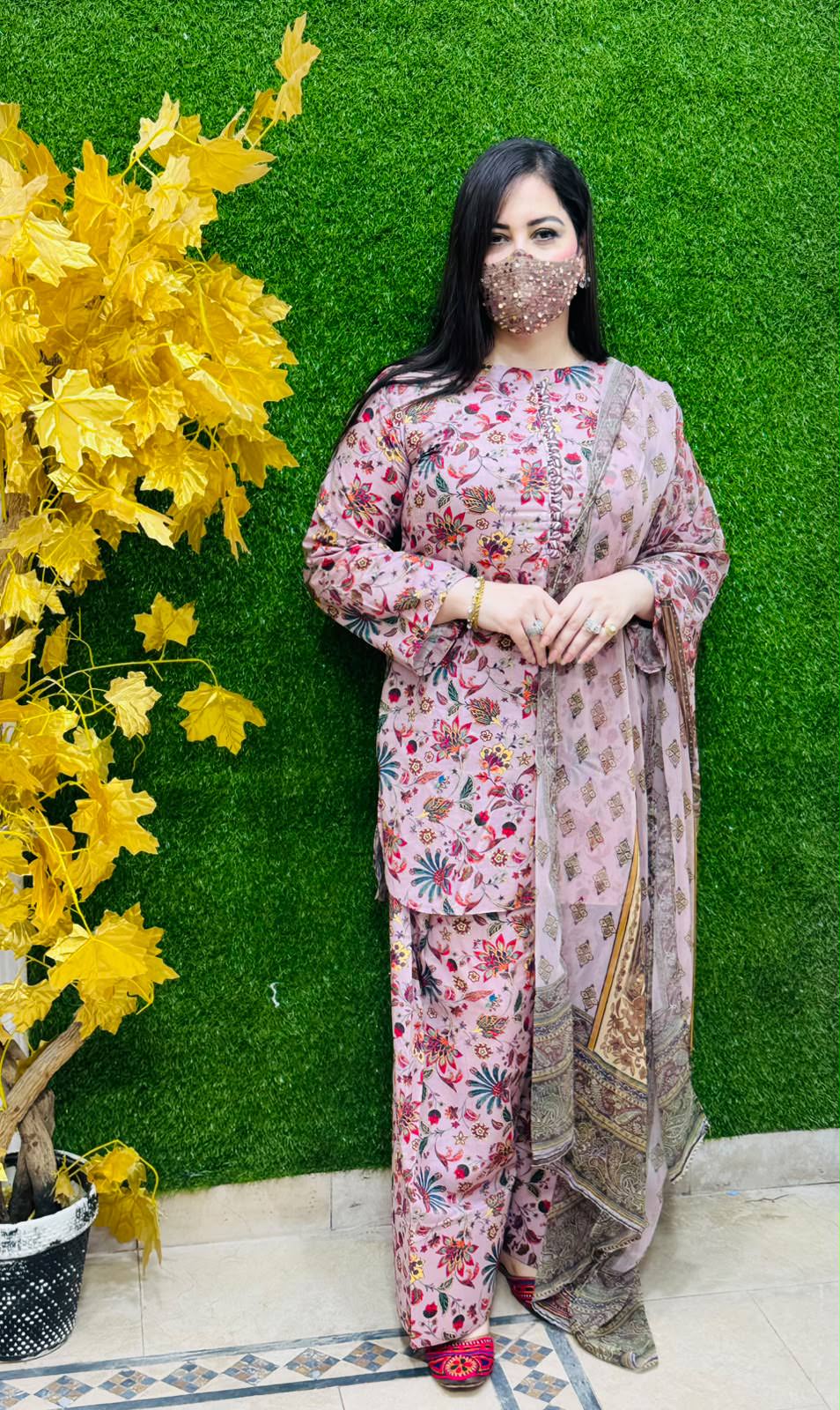 3 pc Printed Lawn Fabric