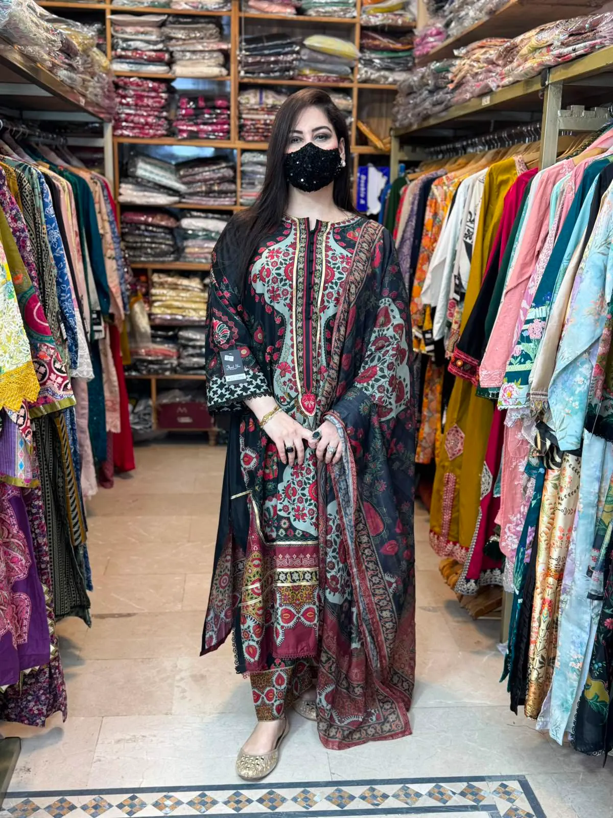 3 pc Embroidery Lawn Fabric