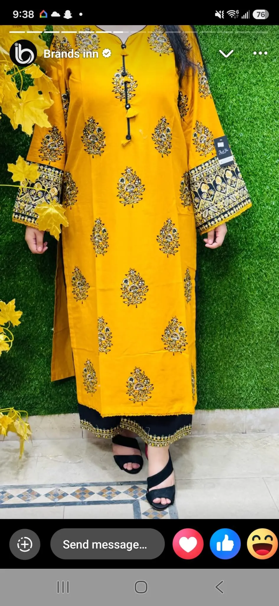 2 pc Embroidered Lawn Fabric