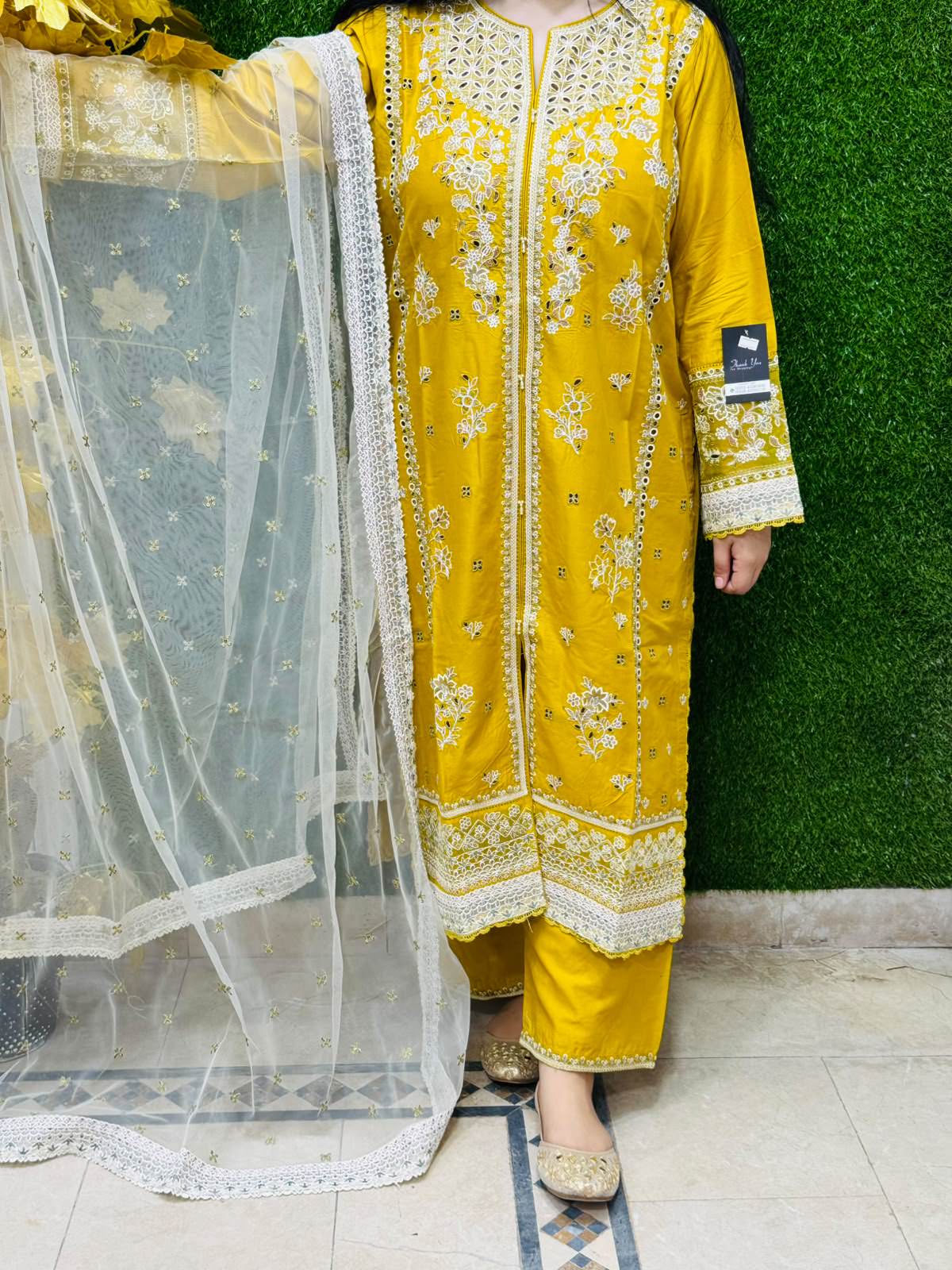 3 pc Embroidery Lawn Fabric