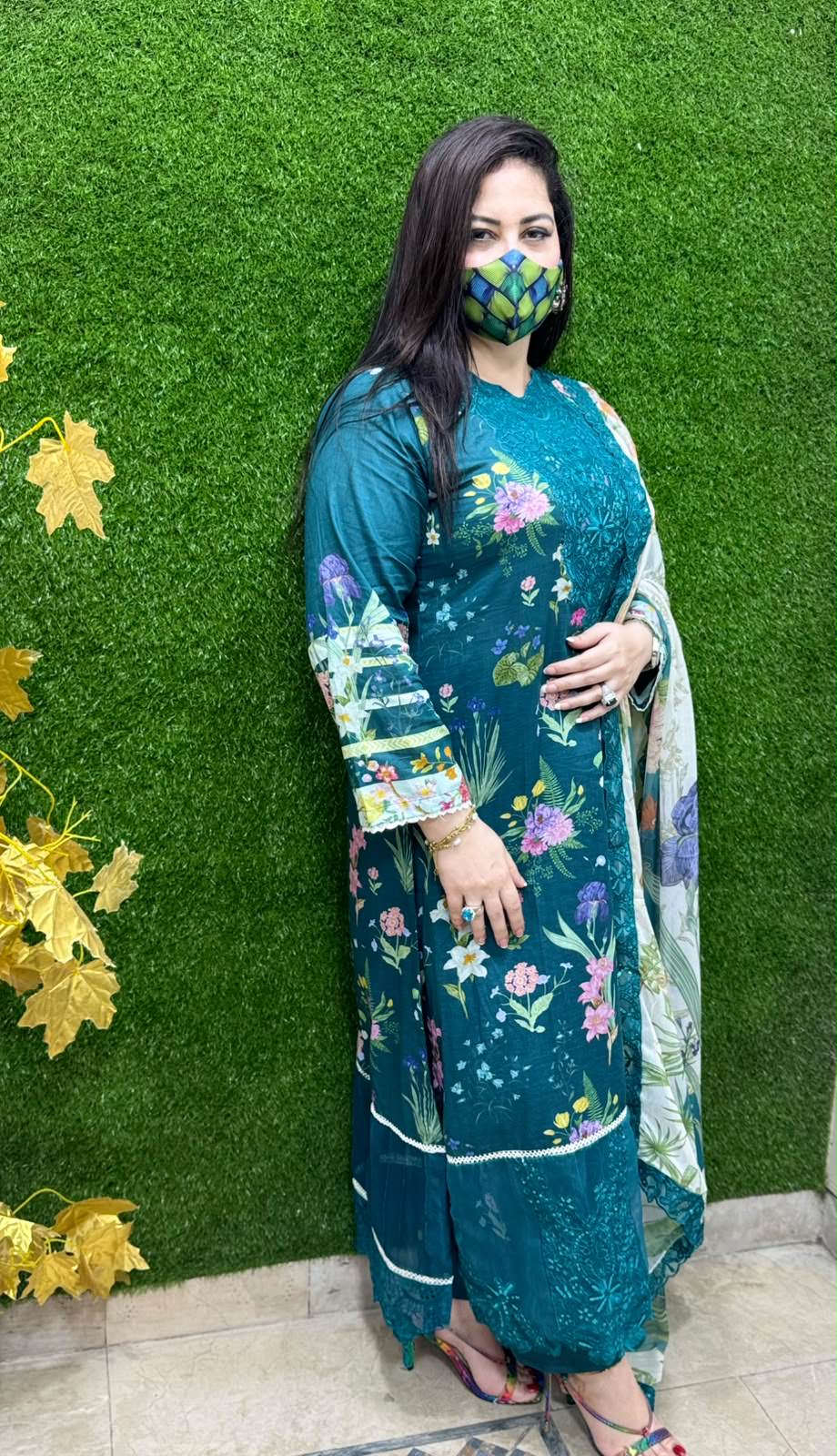 3 pc Embroidery Lawn Fabric