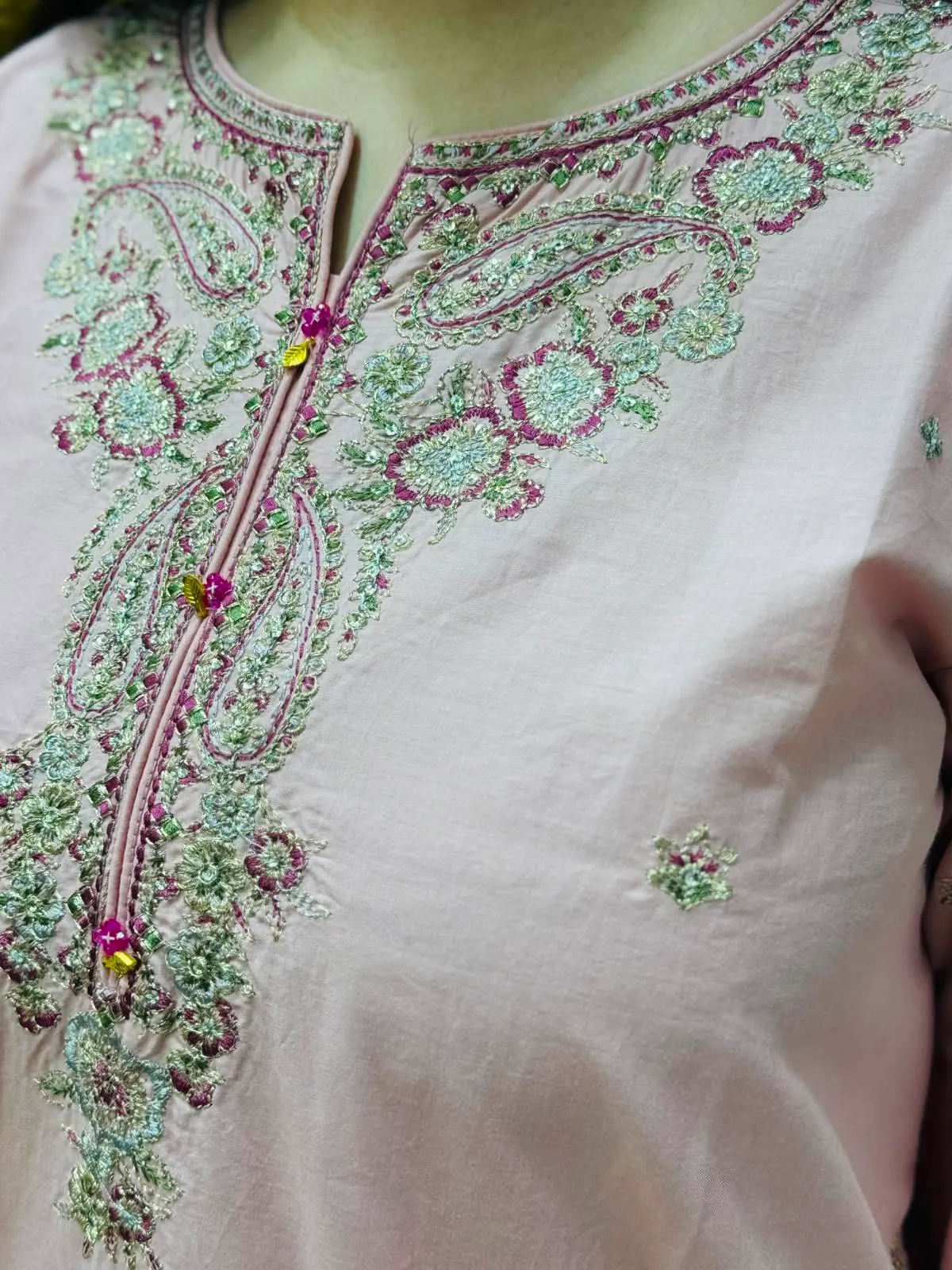 3 pc Embroidery Lawn Fabric 2