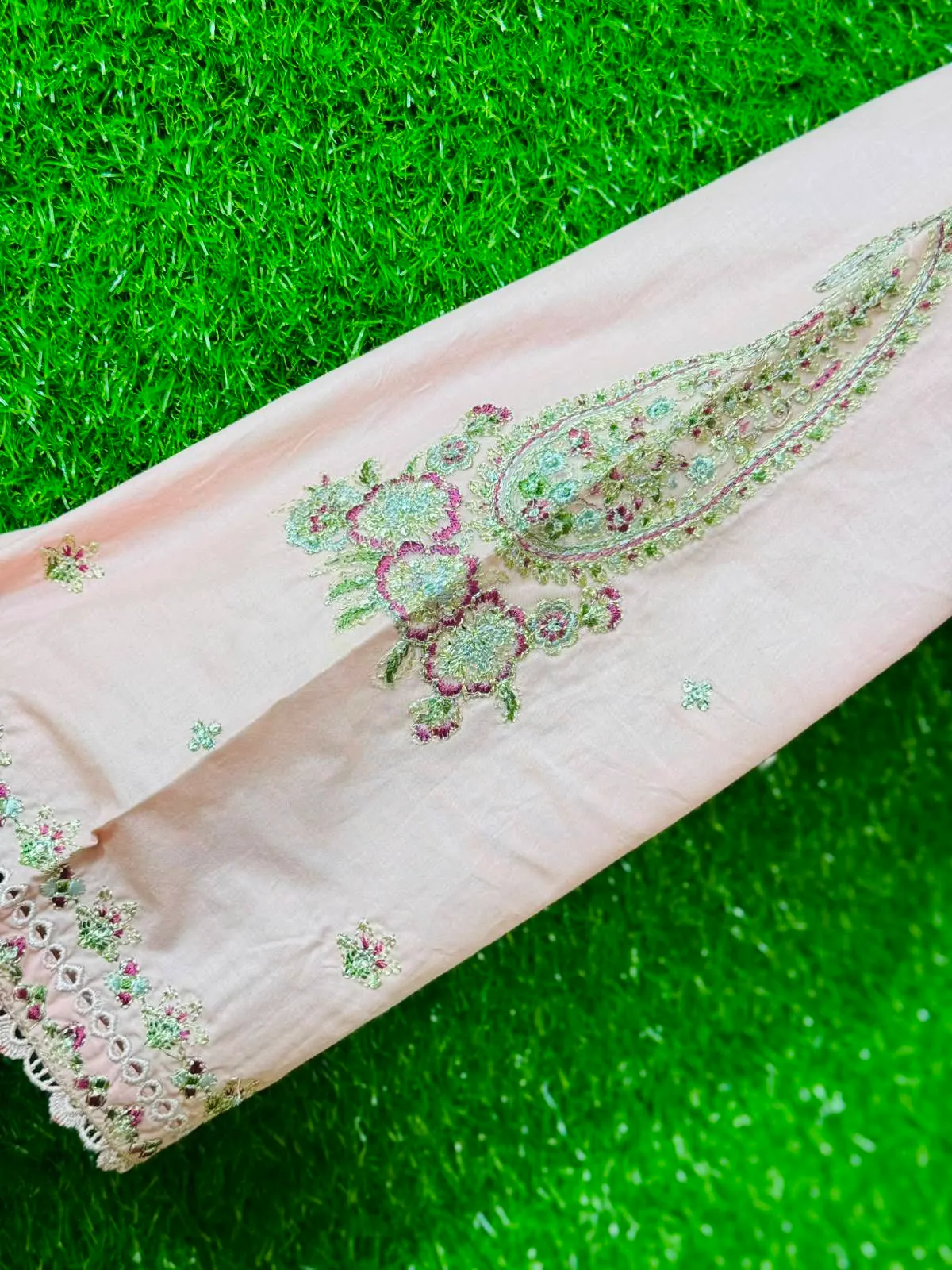 3 pc Embroidery Lawn Fabric 3