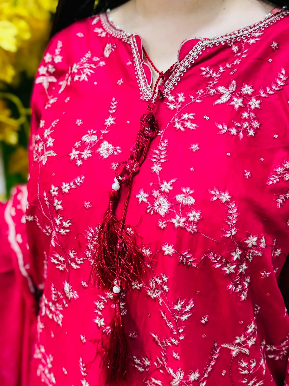 3 pc Embroidery Lawn Fabric 3