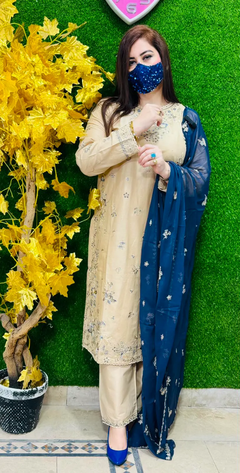 3 pc Embroidery Lawn Fabric