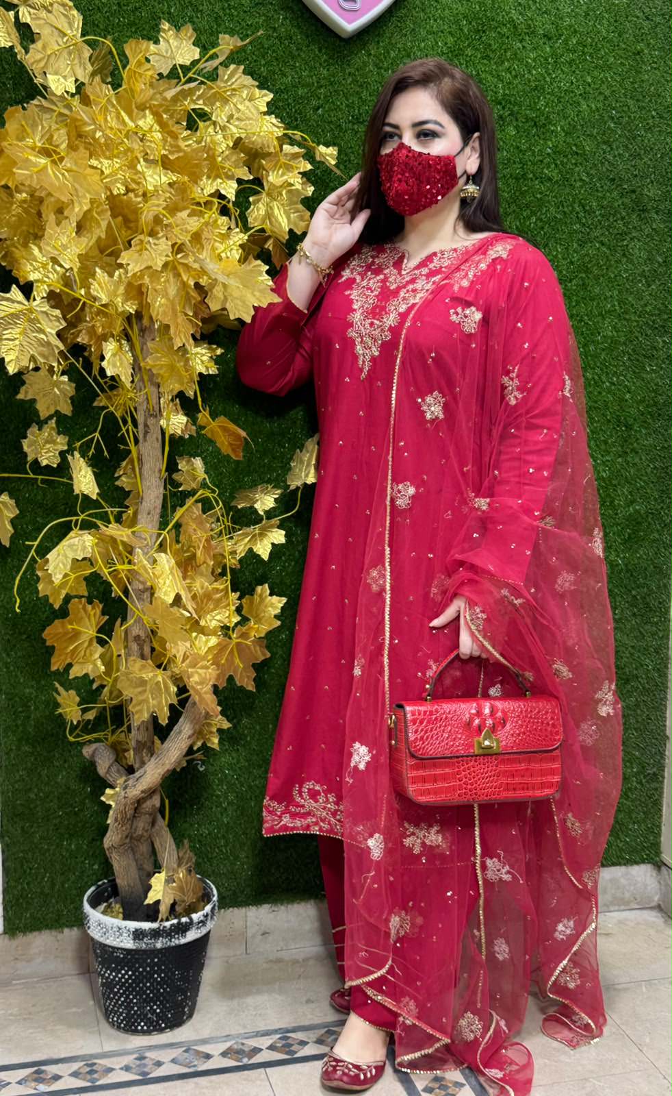 3 pc Embroidery Lawn Fabric