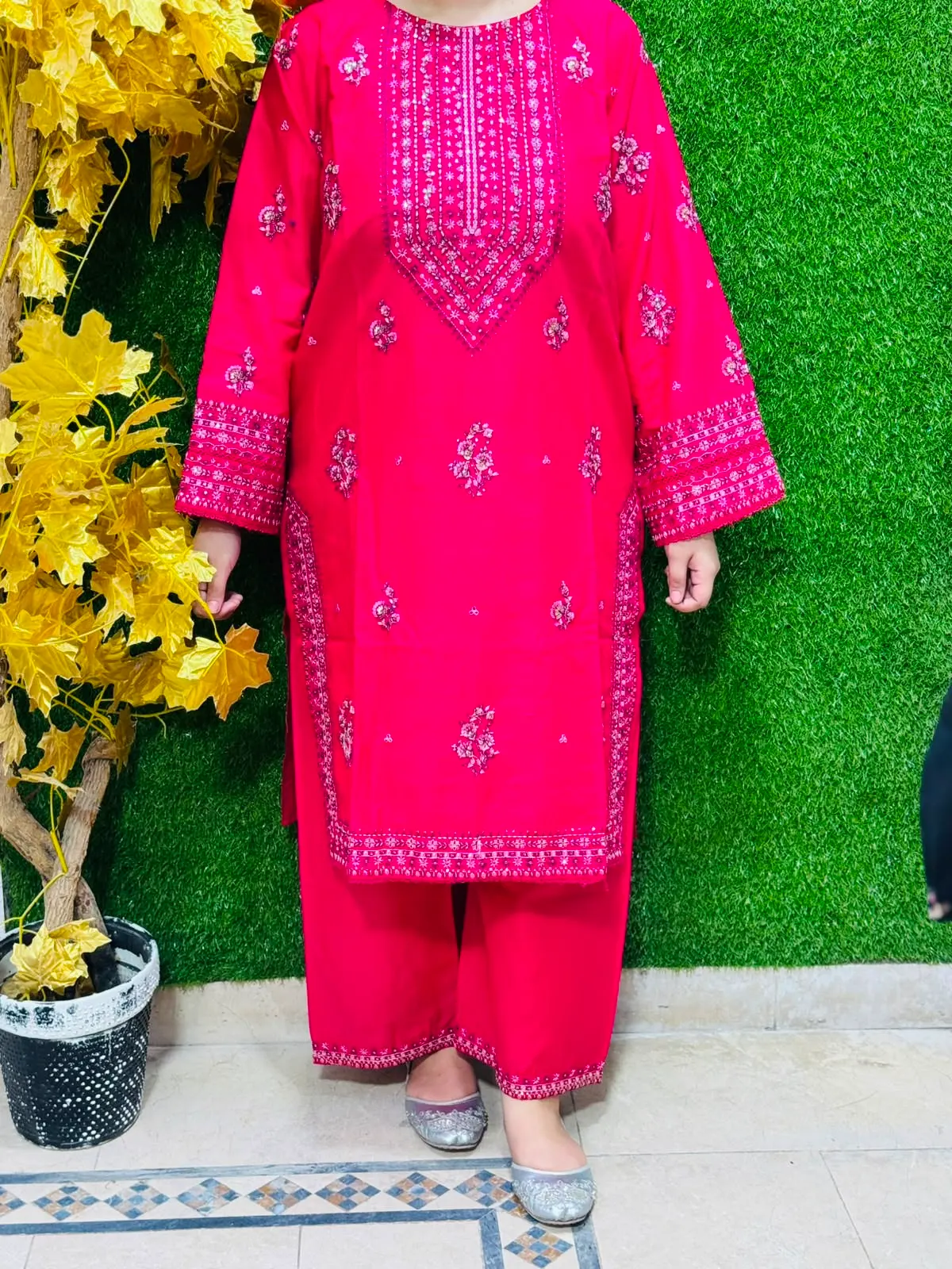 2 pc Embroidered Lawn Fabric