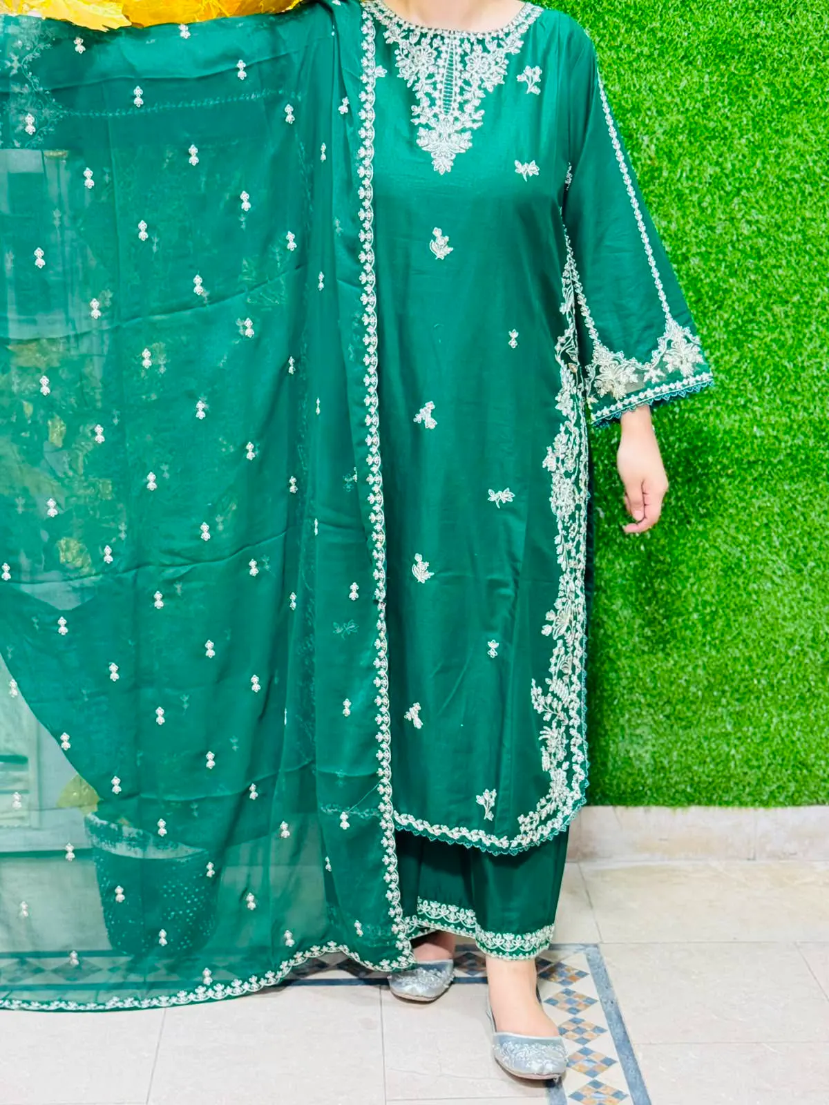 3 pc Embroidery Lawn Fabric