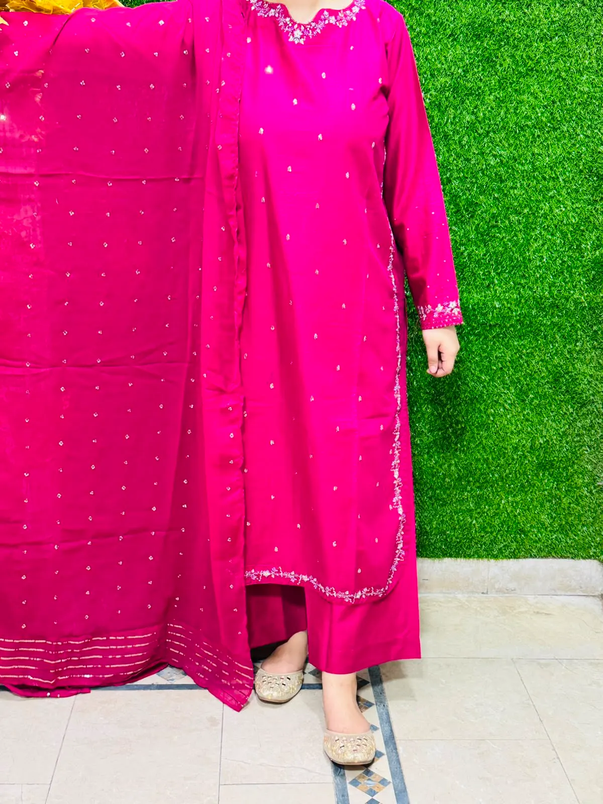 3 pc Embroidery Lawn Fabric