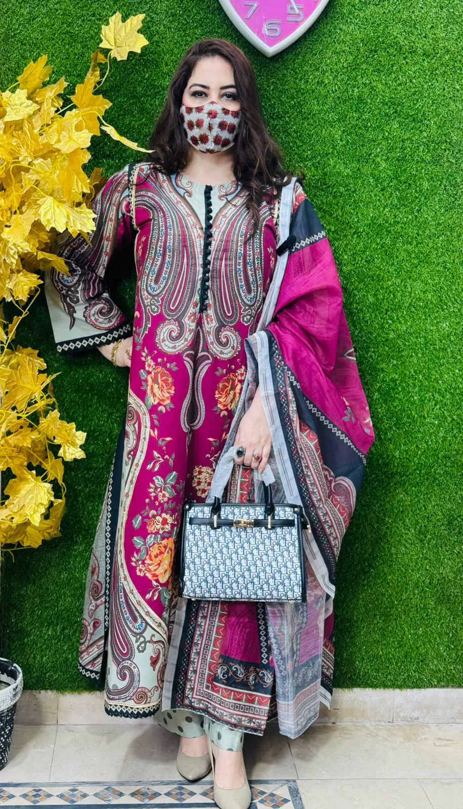 3 pc Embroidery Lawn Fabric