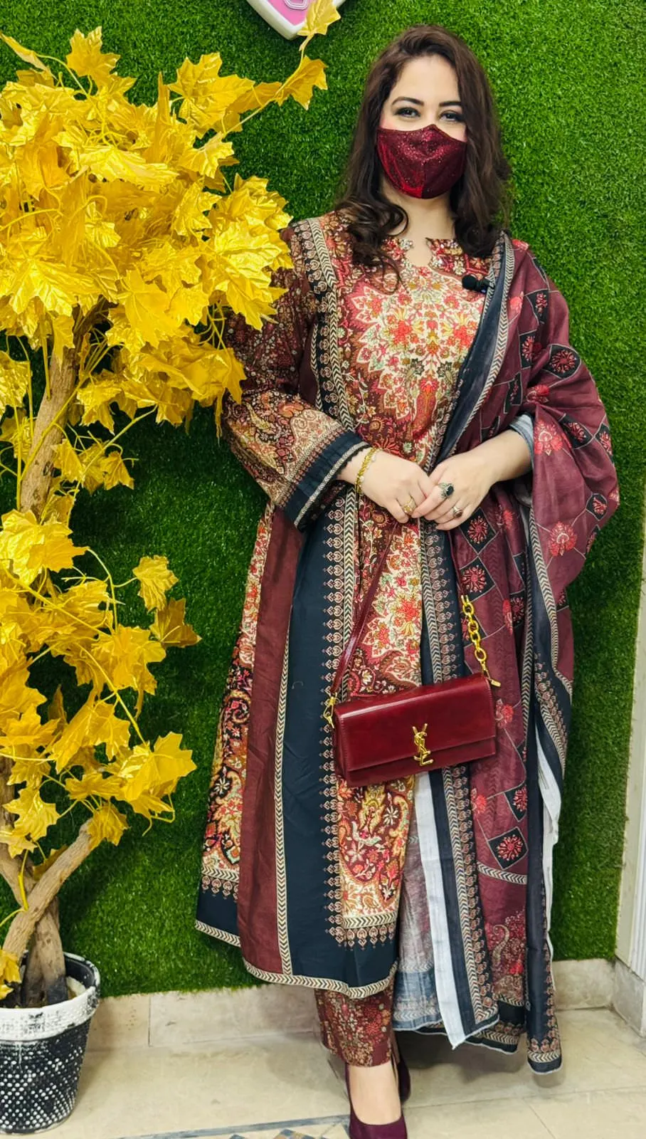 3 pc Embroidery Lawn Fabric